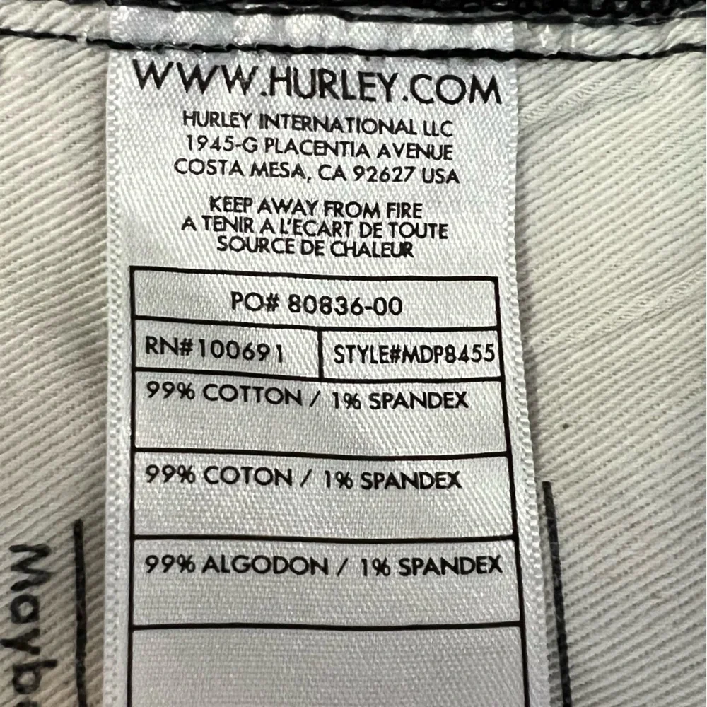 Hurley Men’s ‘84 Slim Gray/Black Button Fly Jeans Size 30 EUC - Picture 9 of 11